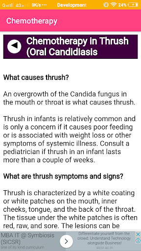 Information on Chemotherapy Screen 3