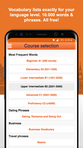 Learn Danish Vocabulary Screen 2