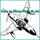 How to Draw Plane and Jet icon