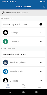 Mid-Valley Curbside Collection Screenshot