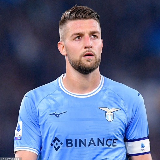 Sergej Milinkovic 4K Wallpaper logo