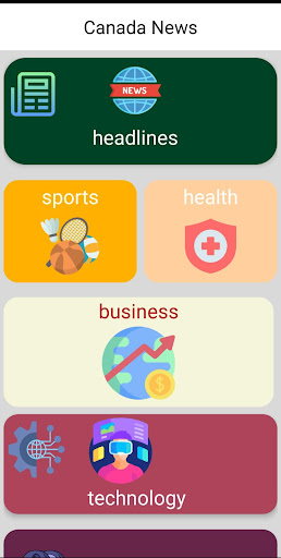 Android application Canada screenshort