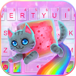 Cover Image of Download Rainbow Cat Keyboard Theme  APK