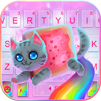Тема для клавиатуры Rainbow Cat