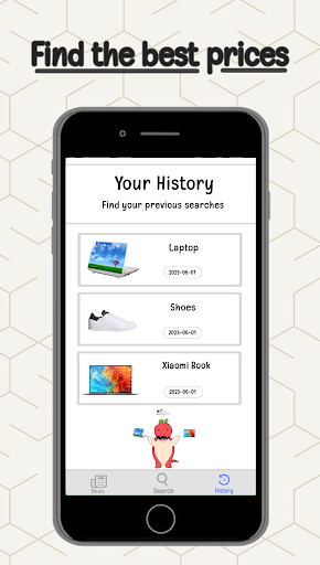 Prixy - Lowest Price Locator Screen 2