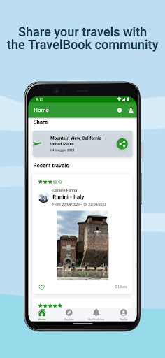 TravelBook Screen 2