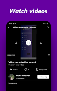 TeenNet: chats, music & videos
