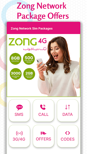 Android application Zong Packages 2023 screenshort