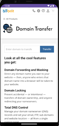Android application Hi5 Host screenshort