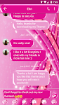 screenshot of SMS Messages Sparkling Pink