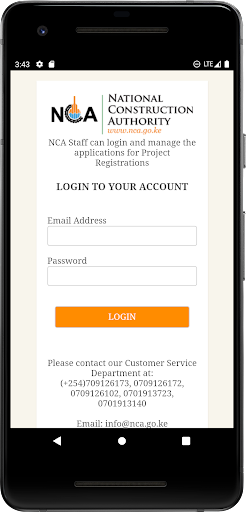 NCA portal Screen 2