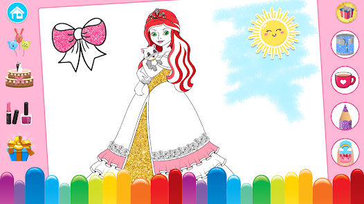 Download do APK de Princesa Para Colorir Glitter para Android