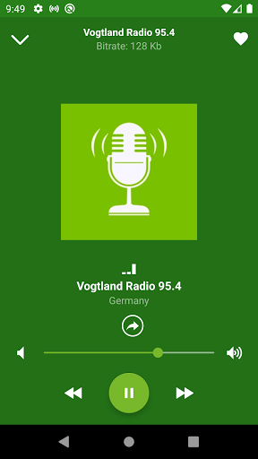 Vogtland Radio 95.4 App Screen 2