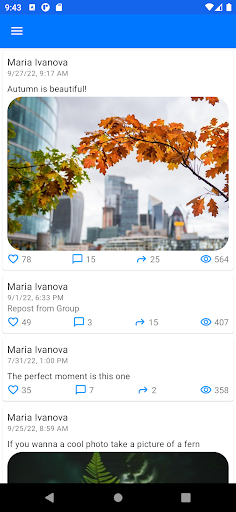 Android application Wall Likes VK screenshort