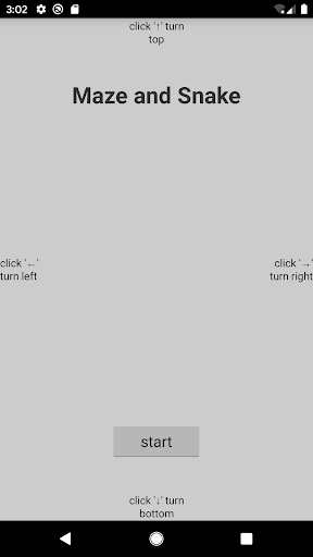 Android application Maze and snake screenshort