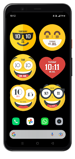 Emoji Clock Live Wallpapers