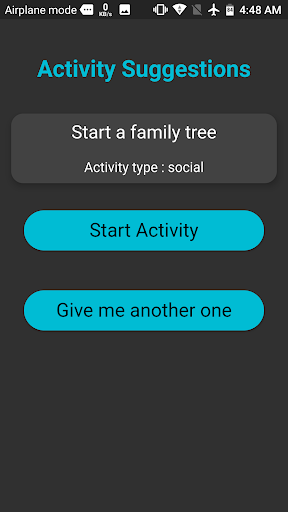 Android application Bored | Activity Suggestions screenshort