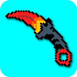 How to draw pixel weapons icon