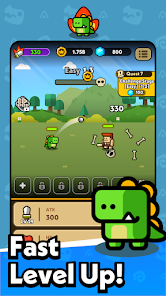 Screenshot 1 Hero Dino: Idle RPG android