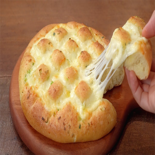 cheese garlic bread - fluffy and chewy