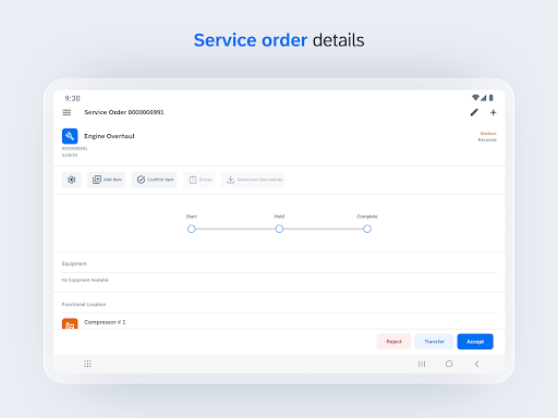 Screenshot of SAP Maintenance Assistant
