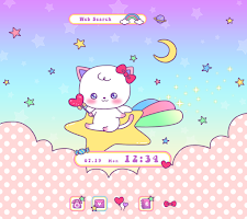 screenshot of Dreamy Kitten Theme