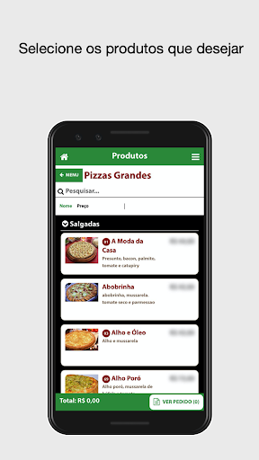 Saputi Pizzas Screen 2