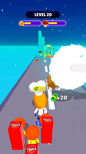 Android application Pizza Fun Run 3D screenshort