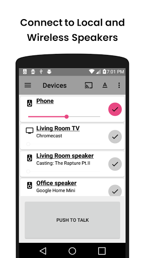 Android application Speaker Intercom screenshort
