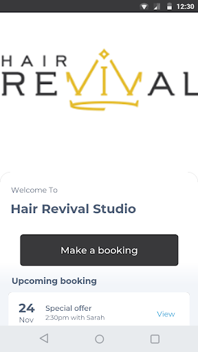Android application Hair Revival Studio screenshort