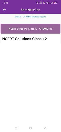 Ncert Solutions Chemistry 12th Screen 3