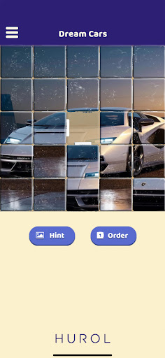 Dream Cars Sliding Puzzle Screen 3