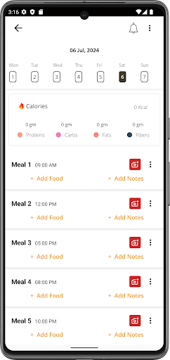 Android application Krux Get Fit screenshort