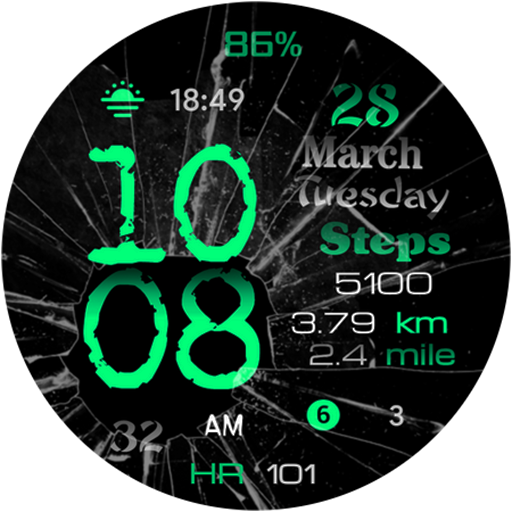 DB9 Cracked WF For WEAR OS 3+ logo