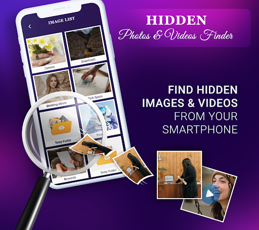 Android application Hidden Photos & Videos Finder screenshort