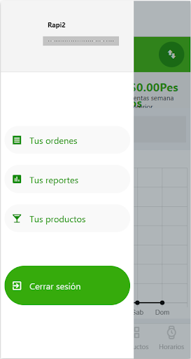Android application Rapi2 para Locales screenshort