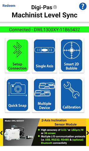 Android application Digi-Pas Machinist Level Sync screenshort