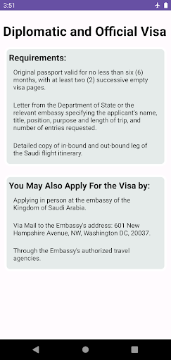 Saudi Arabia Visa Check help Screen 2