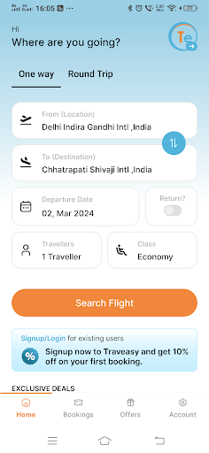 Android application Traveasy screenshort