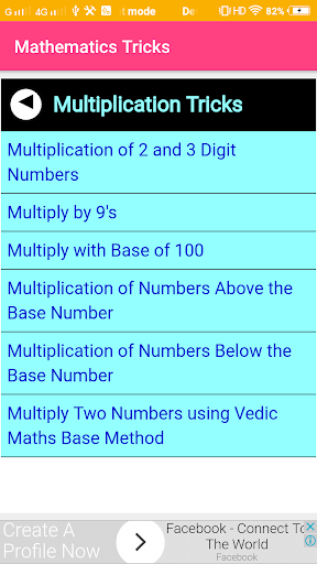 Mathematics Tricks Screen 3