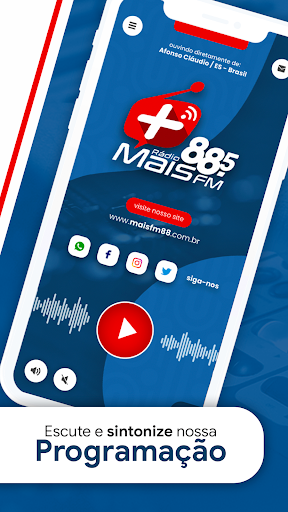 Android application Radio Mais 88.5 FM screenshort
