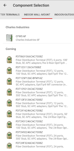 Android application iBwave FiberPass Mobile screenshort