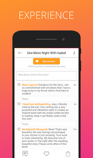 Launchora - Write, Read Storie Screen 3