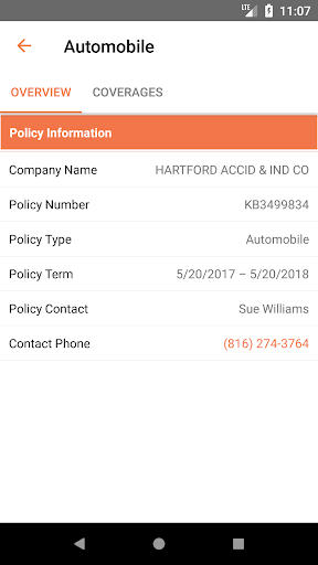 Duran Family Insurance Online Screen 2