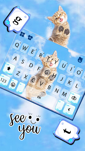 Kitty Paws Keyboard Background Screen 3