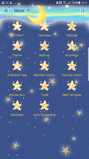 Next SMS Dream star skin Screen 3