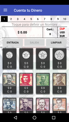 Android application Cuenta tu Dinero screenshort