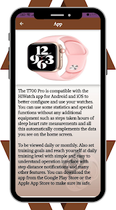 T700 Pro Smart Watch Guide