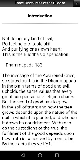 Three Discourses of the Buddha Screen 2