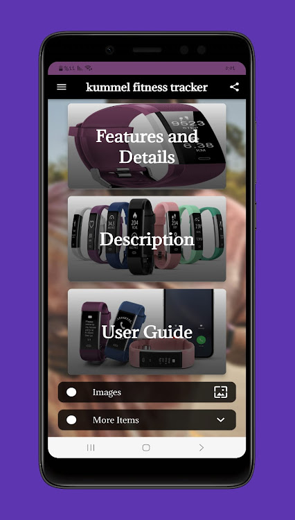 kummel fitness tracker guide - 2 - (Android)